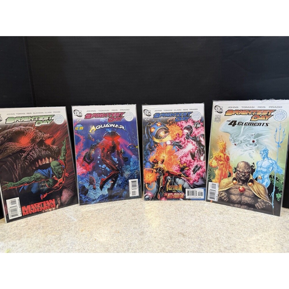 DC BRIGHTEST DAY Comic Lot 4 Issues #6 19 22 23 Martian Manhunter Aquaman